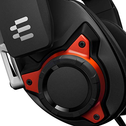 Sennheiser GSP 600 - Auriculares Cerrados para Juegos Profesionales, Color Negro y Rojo, One-Size