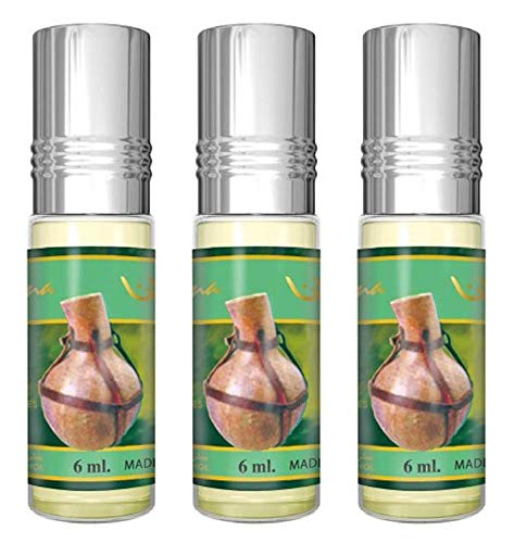 Set de 3 Almizcle Musk AFRICANA Al Rehab 6ML Perfumes de Mujer Perfumes Hombre Attar Perfume Sin Alcohol 100% de Aceite Almizcle Oud Roll on, NOTAS: Floral, Guellala, Jazmín, Amaderado y Oud