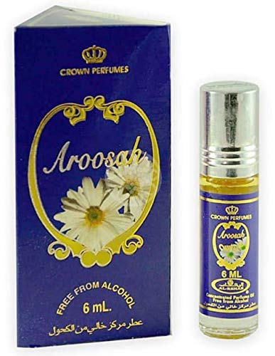 Set de 3 Almizcle Musk AROOSAH Al Rehab 6ML Perfumes de Mujer Perfumes Hombre Attar Perfume Sin Alcohol 100% de Aceite Almizcle Oud Roll on, NOTAS: Floral, Amaderado, Herbario, Almizclado