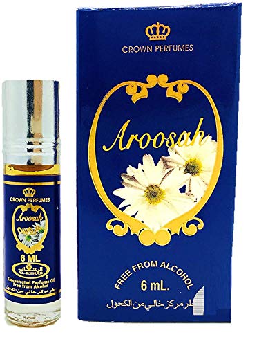 Set de 3 Almizcle Musk AROOSAH Al Rehab 6ML Perfumes de Mujer Perfumes Hombre Attar Perfume Sin Alcohol 100% de Aceite Almizcle Oud Roll on, NOTAS: Floral, Amaderado, Herbario, Almizclado