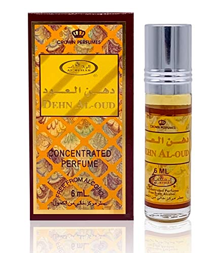 Set de 3 Almizcle Musk DEHN AL OUD Al Rehab 6ML Perfumes de Mujer Perfumes Hombre Attar Perfume Sin Alcohol 100% de Aceite Almizcle Oud Roll on, NOTAS: Oud, Amaderado, Miel, Dulce, Floral