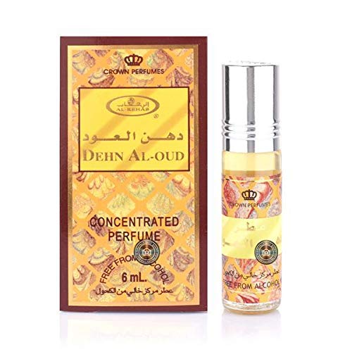 Set de 3 Almizcle Musk DEHN AL OUD Al Rehab 6ML Perfumes de Mujer Perfumes Hombre Attar Perfume Sin Alcohol 100% de Aceite Almizcle Oud Roll on, NOTAS: Oud, Amaderado, Miel, Dulce, Floral