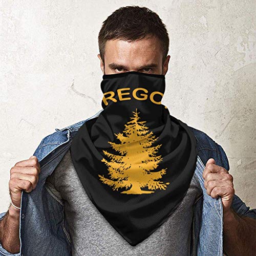 SGDSGSG Oregon Douglas Pine Tree Calentador de polaina de cuello A prueba de viento Bufanda Sports Pañuelo Sol UV viento Protección contra el polvo outdoor Running