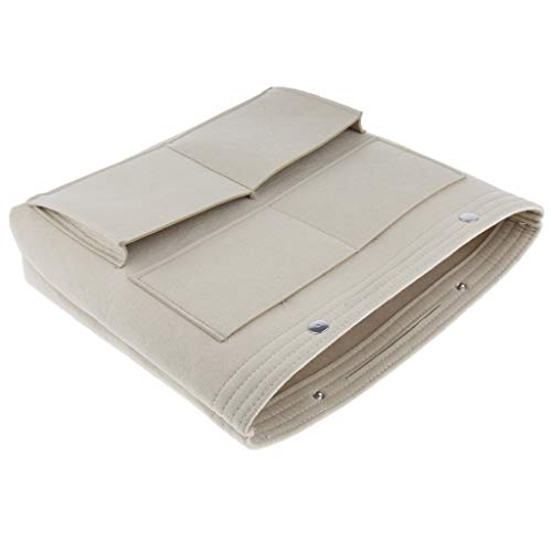 sharprepublic Bolso Grande De Fieltro Bolso De Mano Organizador Inserto Liner Multi-Bolsillo - Caqui, Individual