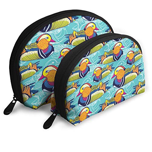 Shellfish Storage Bag Mandarin Duck Pattern Cluth Bag Fashion Storage Bag Toiletry Makeup Bag