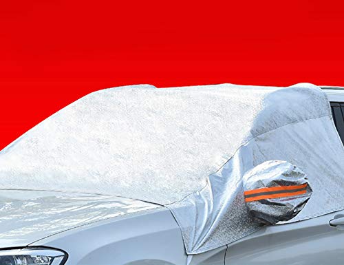 ShiyiUP Auto frontscheibenabdeckung 99700 – UTZ Scheibe scheibenabdeckung Parabrisas Protectora 1 Pieza de Invierno con Organge Rayas