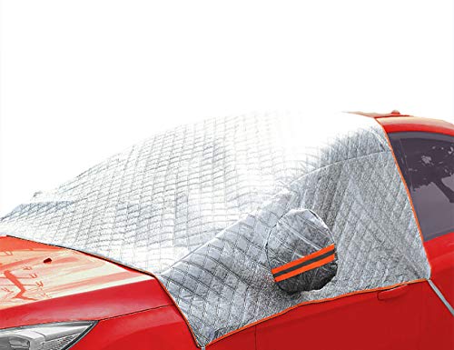 ShiyiUP Auto frontscheibenabdeckung 99700 – UTZ Scheibe scheibenabdeckung Parabrisas Protectora 1 Pieza de Invierno con Organge Rayas