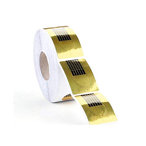 Shuny 500 Piezas Bandeja de papel de uñas,Nail Forms Gel UV,Herramienta de bricolaje de uñas de manicura Tips Nail Art,Para Uñas manualidades donaciones