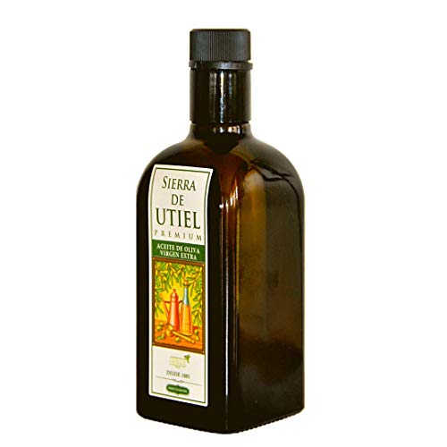 Sierra de Utiel - Aceite de Oliva Virgen Extra Premium - Frasca de 500 ml (6 unidades) - Producto Natural Origen España