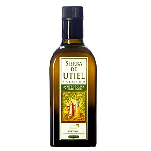 Sierra de Utiel - Aceite de Oliva Virgen Extra Premium - Frasca de 500 ml (6 unidades) - Producto Natural Origen España