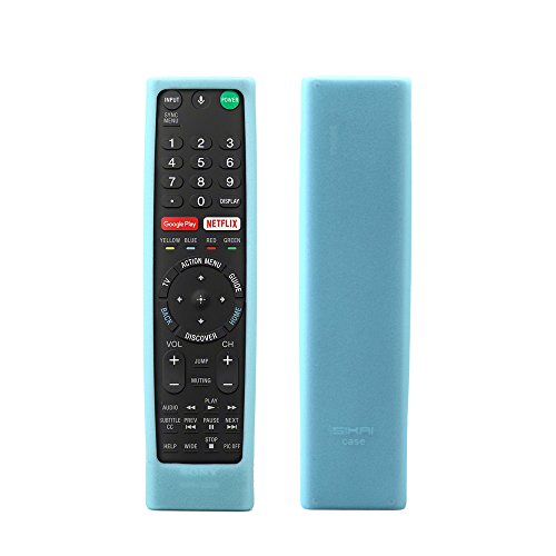 SIKAI CASE Glow in Dark Carcasas de Protección Compatible con Sony Controles Remotos RMF-TX200E RMT-TX100D RMT-TX300E RM-TX102D RMT-TX100D, Silicona a Prueba Golpes, Caja a Prueba Arañazos Azul