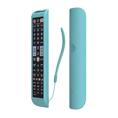 SIKAI CASE Glow in Dark - Funda Compatible con Mando a Distancia Samsung AA59-00581A AA59-00582A BN59-01178B BN59-01198Q, Anti-caída Antideslizante Silicona Carcasas, Resistente a los Golpes - Azul