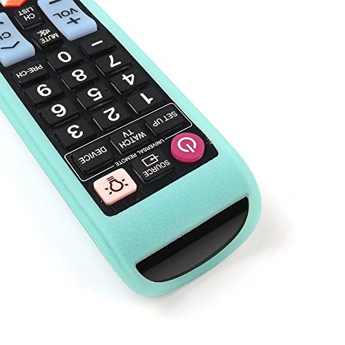 SIKAI CASE Glow in Dark - Funda Compatible con Mando a Distancia Samsung AA59-00581A AA59-00582A BN59-01178B BN59-01198Q, Anti-caída Antideslizante Silicona Carcasas, Resistente a los Golpes - Azul