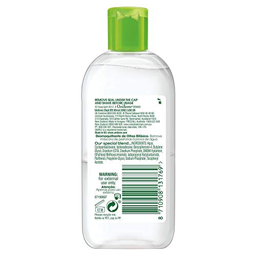 Simple Kind To Skin Dual-Effect Eye Make-Up Remover 125ml by Simple