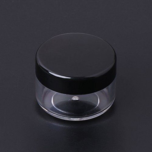 SimpleLife 20 g Frascos cosméticos cosméticos vacíos/Maquillaje Frasco Botella de Muestra Mini para cosméticos/Polvos/Maquillaje Mineral/Colorete/Base de Viaje útil, 38x33 mm