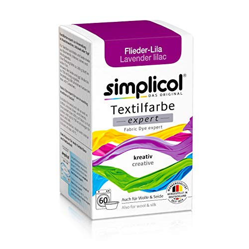 Simplicol Expert Fabric Dye Tinte de Coloración para Textiles: Lavado a Mano o Lavadora - Tiñe y Restaura Sus Telas y Ropa - púrpura
