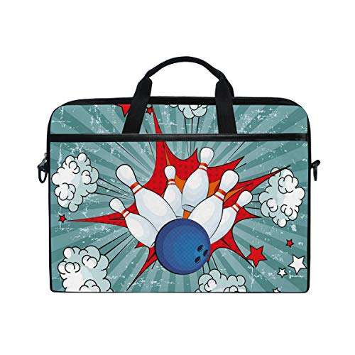 SIONOLY 15-15.4 Inch Estuche para Laptop,Imagen de accidente de Bola etro Pop Stars Aim Party Game Design,Nueva computadora portátil Messenger Satchel Maletín Bolsas de Hombro de Trabajo 15-15.4"