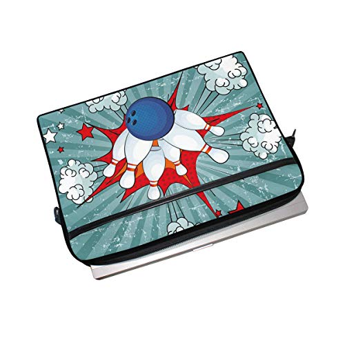 SIONOLY 15-15.4 Inch Estuche para Laptop,Imagen de accidente de Bola etro Pop Stars Aim Party Game Design,Nueva computadora portátil Messenger Satchel Maletín Bolsas de Hombro de Trabajo 15-15.4"