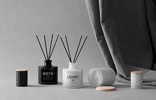 Skandinavisk Lempi Vela perfumada con tapa 55g – Peonía y rosa, fresas y musgos – Ingredientes orgánicos – Vegano, 1312