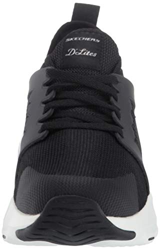 Skechers D'Lite Ultra-at The Top, Zapatillas para Mujer, Negro (Black White BKW), 38.5 EU