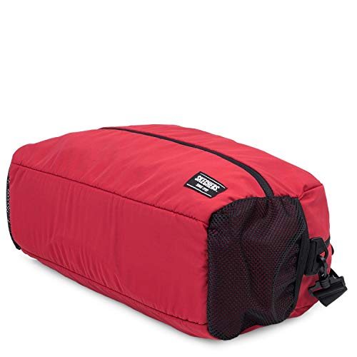 SKECHERS Sports, Gimnasio Entrenamiento con Correa para Hombro, Bolsa de Lona Práctica Versatil Ligera Comoda S893, Rojo Intenso, Talla única