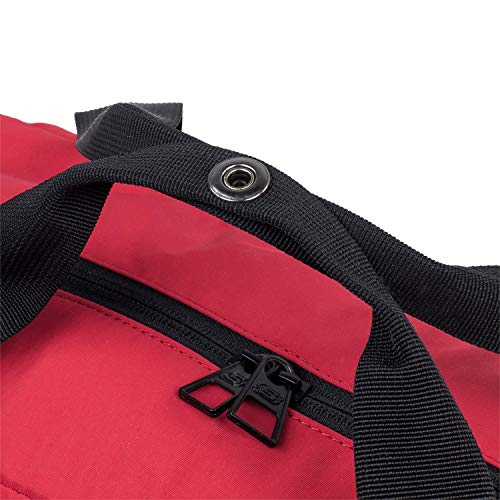 SKECHERS Sports, Gimnasio Entrenamiento con Correa para Hombro, Bolsa de Lona Práctica Versatil Ligera Comoda S893, Rojo Intenso, Talla única