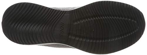 Skechers Women's BOBS Squad Trainers, Silver (Pewter Duraleather/Chenille Line Pew), 4 UK (37 EU)