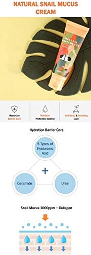 SKIN79 - Natural Snail Mucus Cream, Crema Facial Hidratante Antiarrugas, 75ml