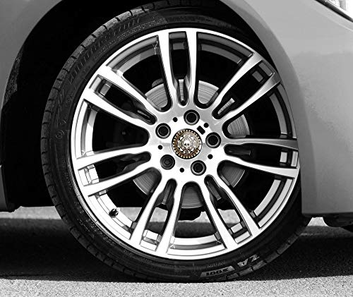 SkinoEu® 4 x 60mm Universal Tapas de Rueda de Centro Craneo Skull Punisher Tapacubos para Llantas Coche C 71