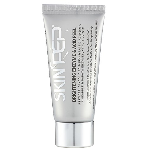 SkinPep - Peeling iluminador de enzimas y ácido, 30 m - Piel hermosa y vibrante + enzimas de piña y papaya + péptidos + ácido glicólico y ácido láctico + vitamina C - Gel para peeling profesional