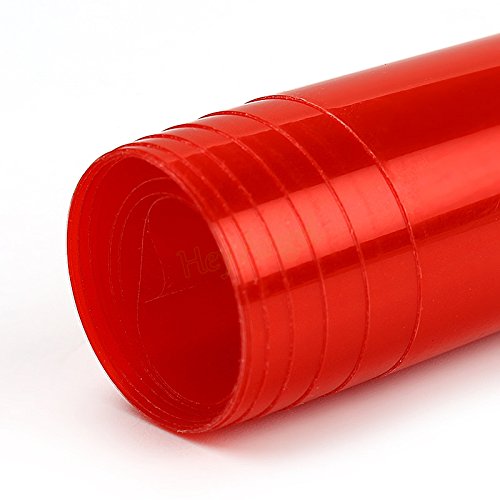SKS Distribution® - Película de vinilo para faros delanteros de coche (100 x 30 cm), color rojo