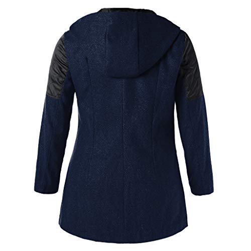 SLYZ Otoño E Invierno para Mujer Nueva Chaqueta Cortavientos De Lana con Cremallera Diagonal Suelta con Capucha De Longitud Media Chaqueta Gruesa De Algodón