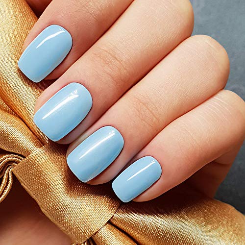 So Nice - Esmalte de uñas en gel UV LED Coco Milk, 8 ml, color: azul claro