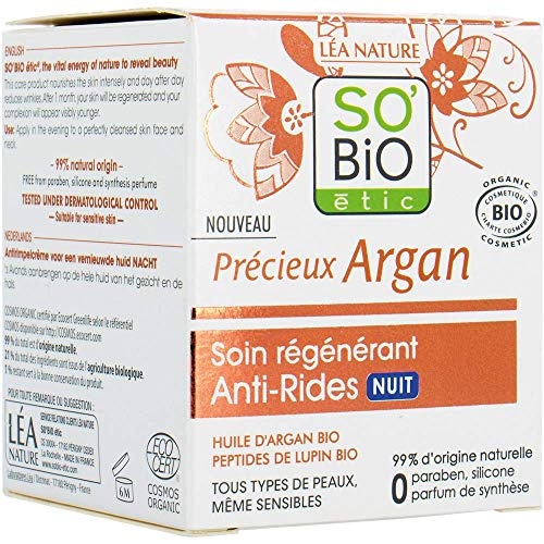 SO'BiO étic Soin Régénérant Nuit Précieux Argan 50 ml