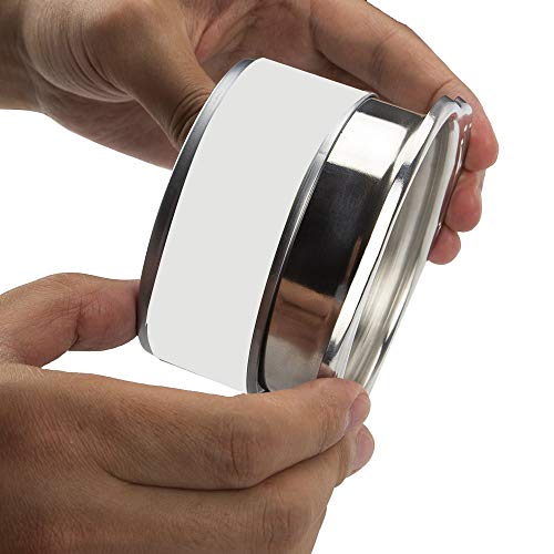 SODIAL(R) - Prensa para filtro de atún, colador para atún de acero inoxidable, paquete de 3 unidades