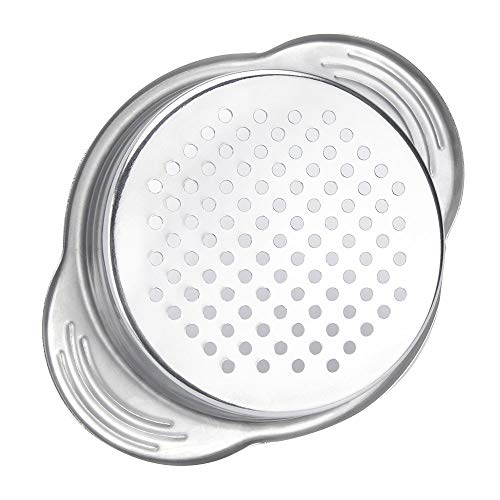 SODIAL(R) - Prensa para filtro de atún, colador para atún de acero inoxidable, paquete de 3 unidades