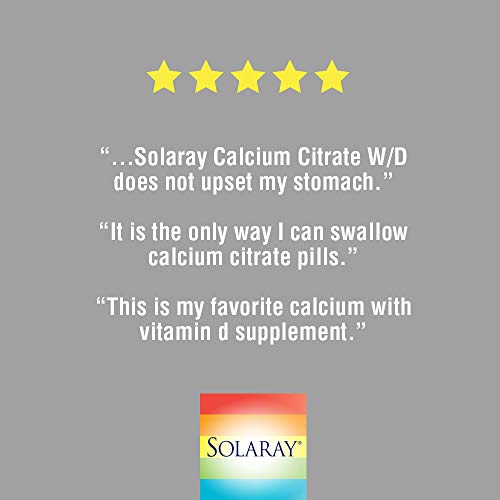 Solaray Solaray Calcium Citrate 1000Mg | Con Vitamin D3 | Calcio Citrato | 90 Vegcaps 90 Unidades 200 g