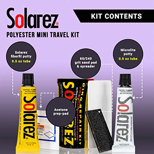 Solarez Kit de reparación de Viaje para Tabla de Surf