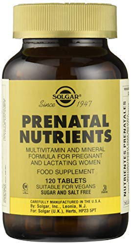 Solgar® Nutrientes Prenatales para embarazo y lactancia - 120 comprimidos