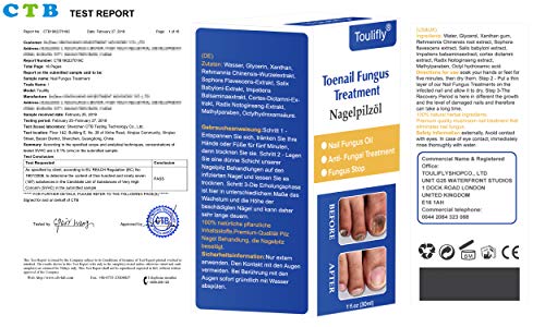 Solución de uñas micóticas, Tratamiento de Uñas de los hongos, Apto para dedos y pedicura, Solución de uñas de Hongos para uñas descoloridas, Gruesas, desmenuzadas y con Hongos