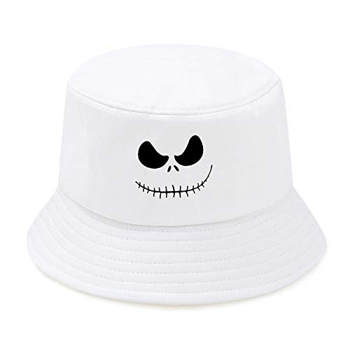 Sombrero De Copa Sombrero De Pescador Plegable para Hombre, Gorra De Pesca Informal Al Aire Libre para Mujer, Sombrilla para Exteriores, Sombreros De Cubo, Gorras De Pesca En La Playa, Color Blan