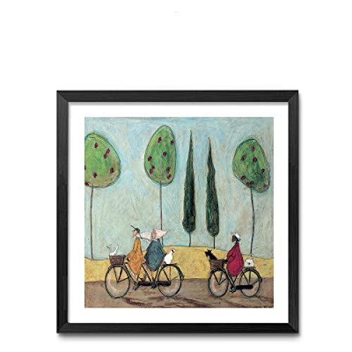 Somos una familia nórdica carteles e impresiones lienzo arte de la pared pinturas al óleo cuadros de pared para sala de estar decoración del hogar 20x20 cm