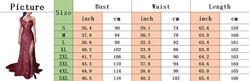 SOMTHRON - Vestido largo para mujer, con lentejuelas de oro rosado, para fiestas, baile, danza, cuello alto, espalda descubierta, con lentejuelas dorado S