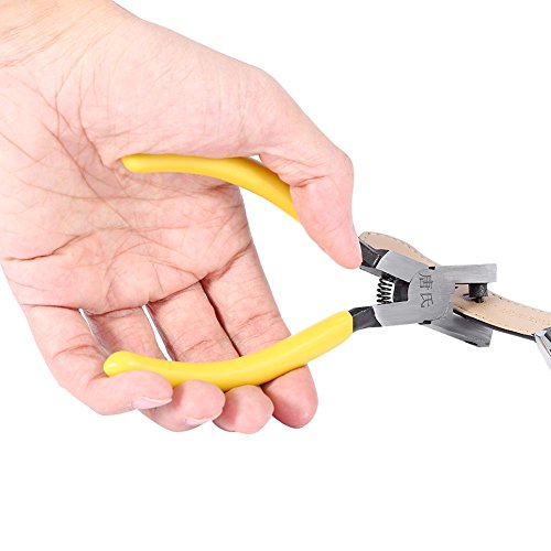 Sonew Reloj bandas puncher DIY correa aguja perforadora alicates reparación de cuero agujero perforador para silla tack relojes cinturón