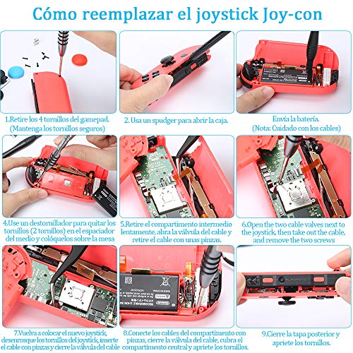 SOONAN Reemplazo de 3D Joystick Analógico Joysticks Analógicos para Nintendo Switch