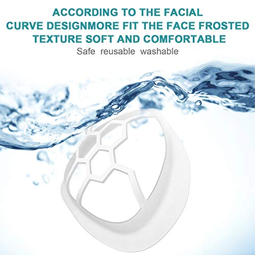 Soporte 3D Soporte de Protección de Lápiz Labial 3D Prevenir Eliminación de Maquillaje Mejora Espacio de Respiración Ayuda a Respirar Suavemente para Niños Correr Verano (20)