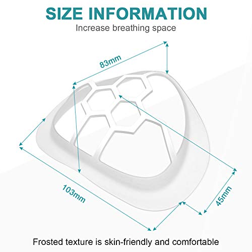 Soporte 3D Soporte de Protección de Lápiz Labial 3D Prevenir Eliminación de Maquillaje Mejora Espacio de Respiración Ayuda a Respirar Suavemente para Niños Correr Verano (20)