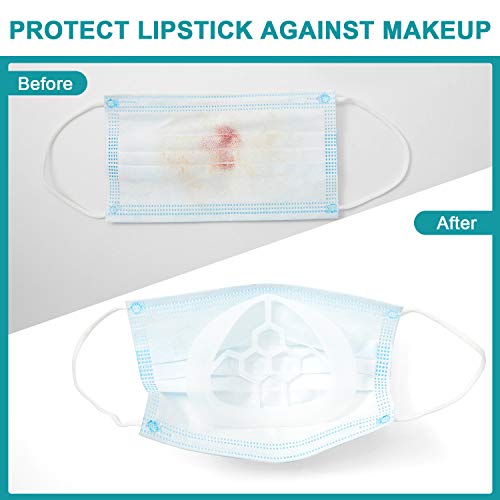 Soporte 3D Soporte de Protección de Lápiz Labial 3D Prevenir Eliminación de Maquillaje Mejora Espacio de Respiración Ayuda a Respirar Suavemente para Niños Correr Verano (20)