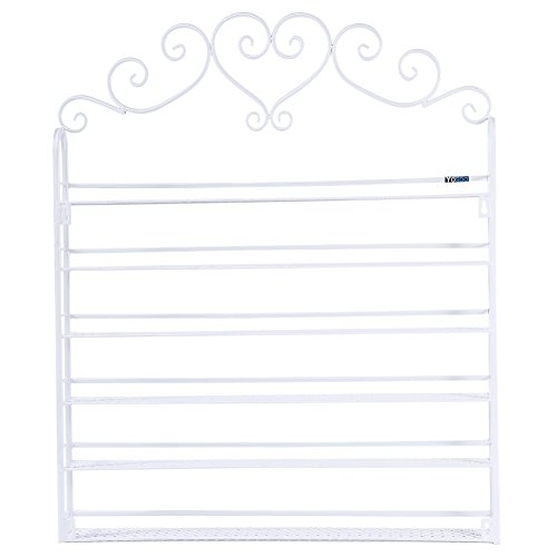 Soporte de exhibición de esmalte de uñas de 6 niveles para esmalte de pared, exhibición de organizador de esmalte de uñas montado en la pared, exhibición de estante de aceites esenciales de esmalte de