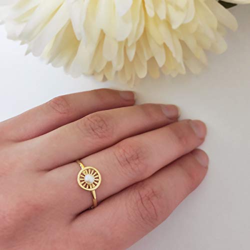 Sortija niña Comunión Chloe Oro 18K Anillo conjunto joyas Orla